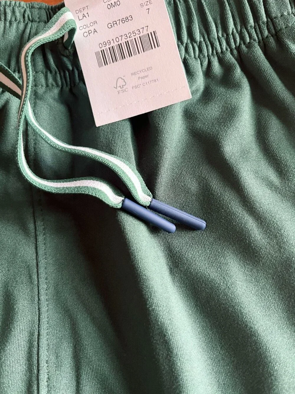 J. Crew forest green tech shorts 7 NWT
